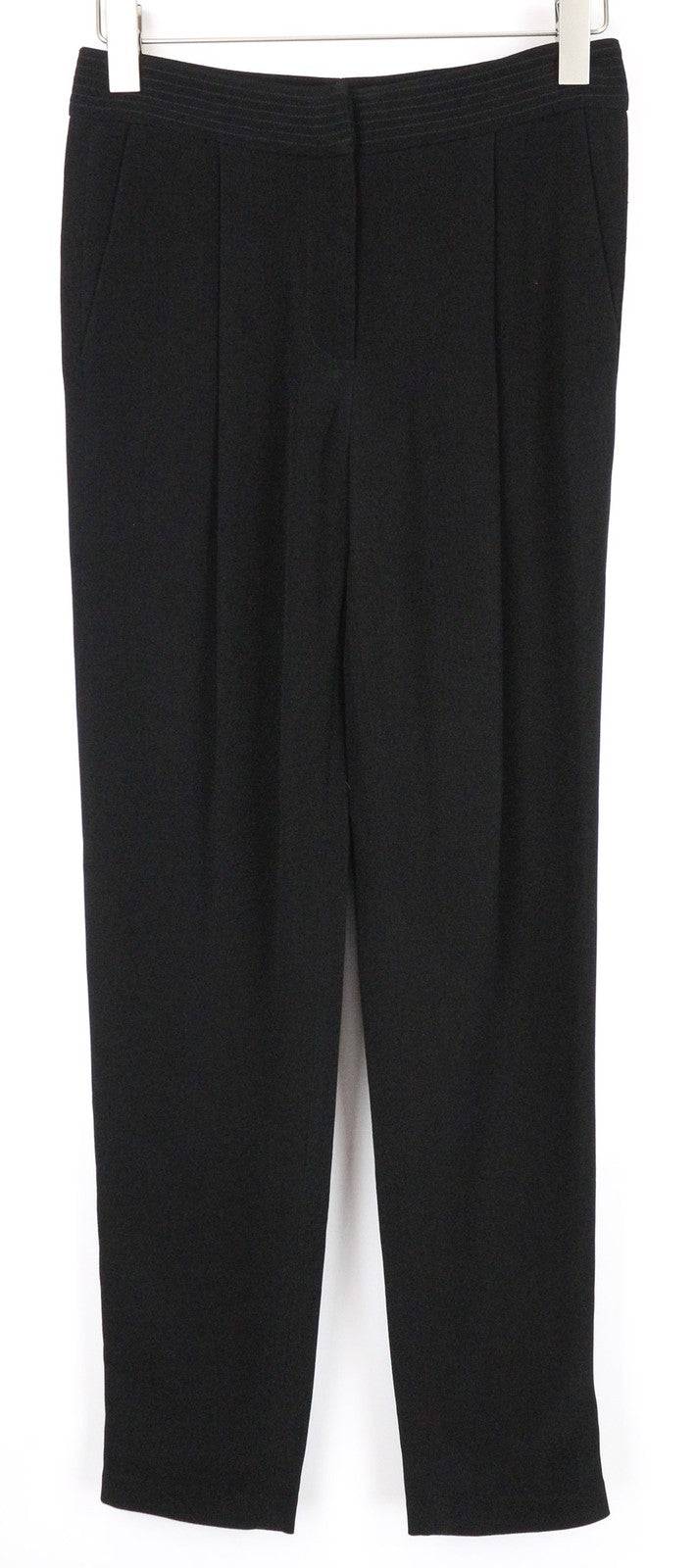 ADAM LIPPES Women's Trousers ~W30/L31 Black Pleated Front Formal Pants