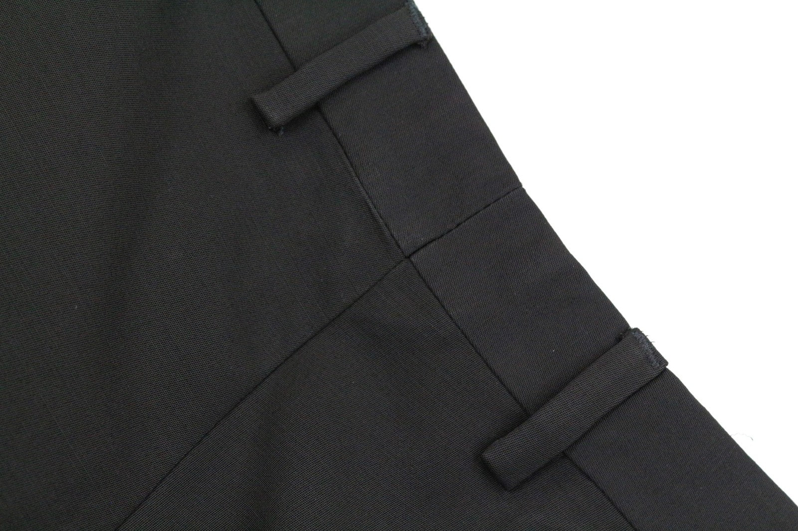 JOHN RICHMOND Men's Trousers UK16 Black Wool Blend Classic Dress Style
