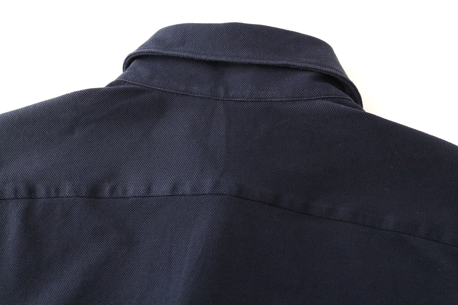 SUITSUPPLY Men's T-Shirt 37/38/14 1/2/15 Navy Blue Spread Slim Pure Cotton Polo