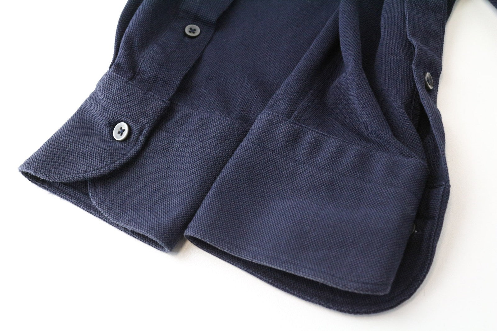 SUITSUPPLY Men's T-Shirt 37/38/14 1/2/15 Navy Blue Spread Slim Pure Cotton Polo