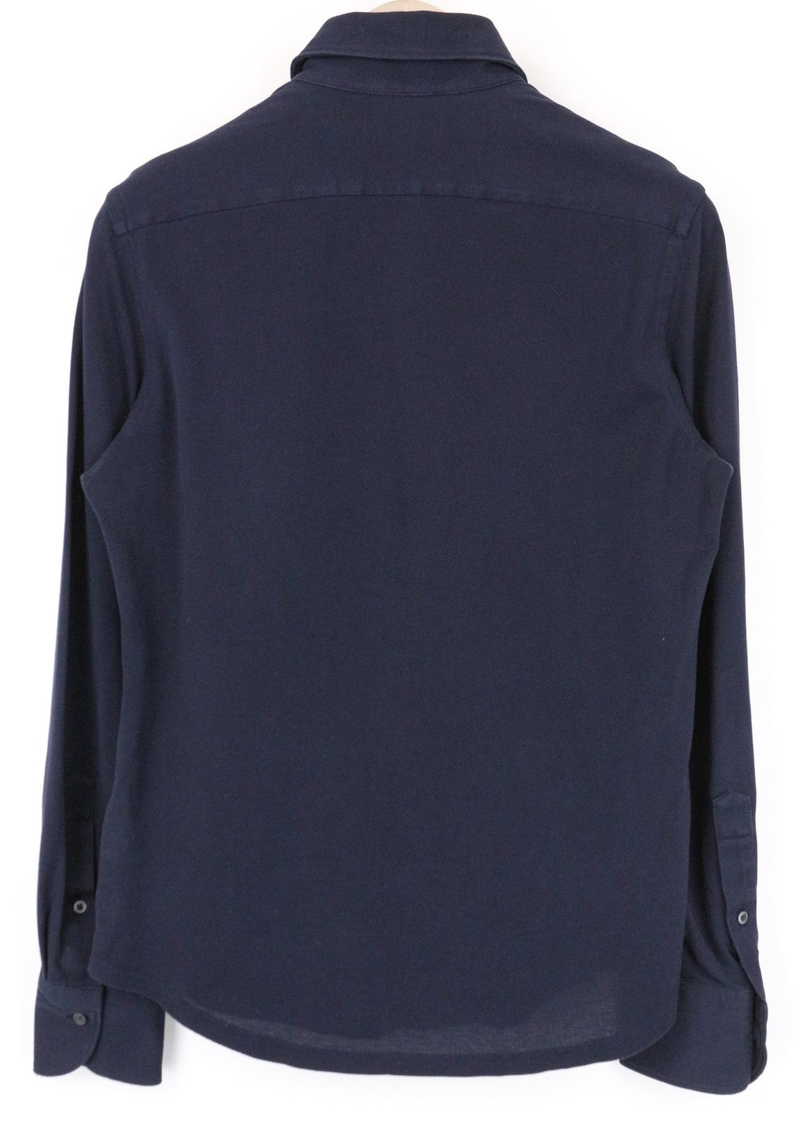 SUITSUPPLY Men's T-Shirt 37/38/14 1/2/15 Navy Blue Spread Slim Pure Cotton Polo
