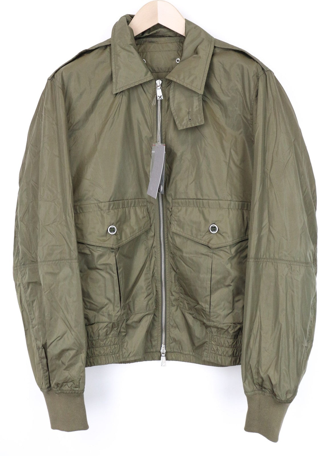 RICHMOND Men's Jacket IT52 Dark Moss MA2 Bomber Military Zip-Up Casual