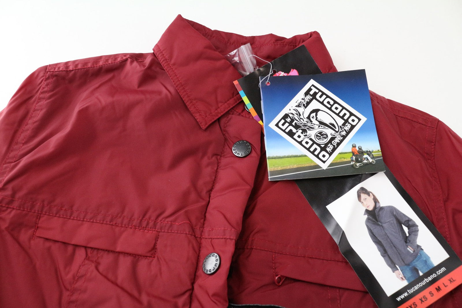 TUCANO URBANO Lori Women's Jacket XS Red Padded Motorcycle Windproof Coat