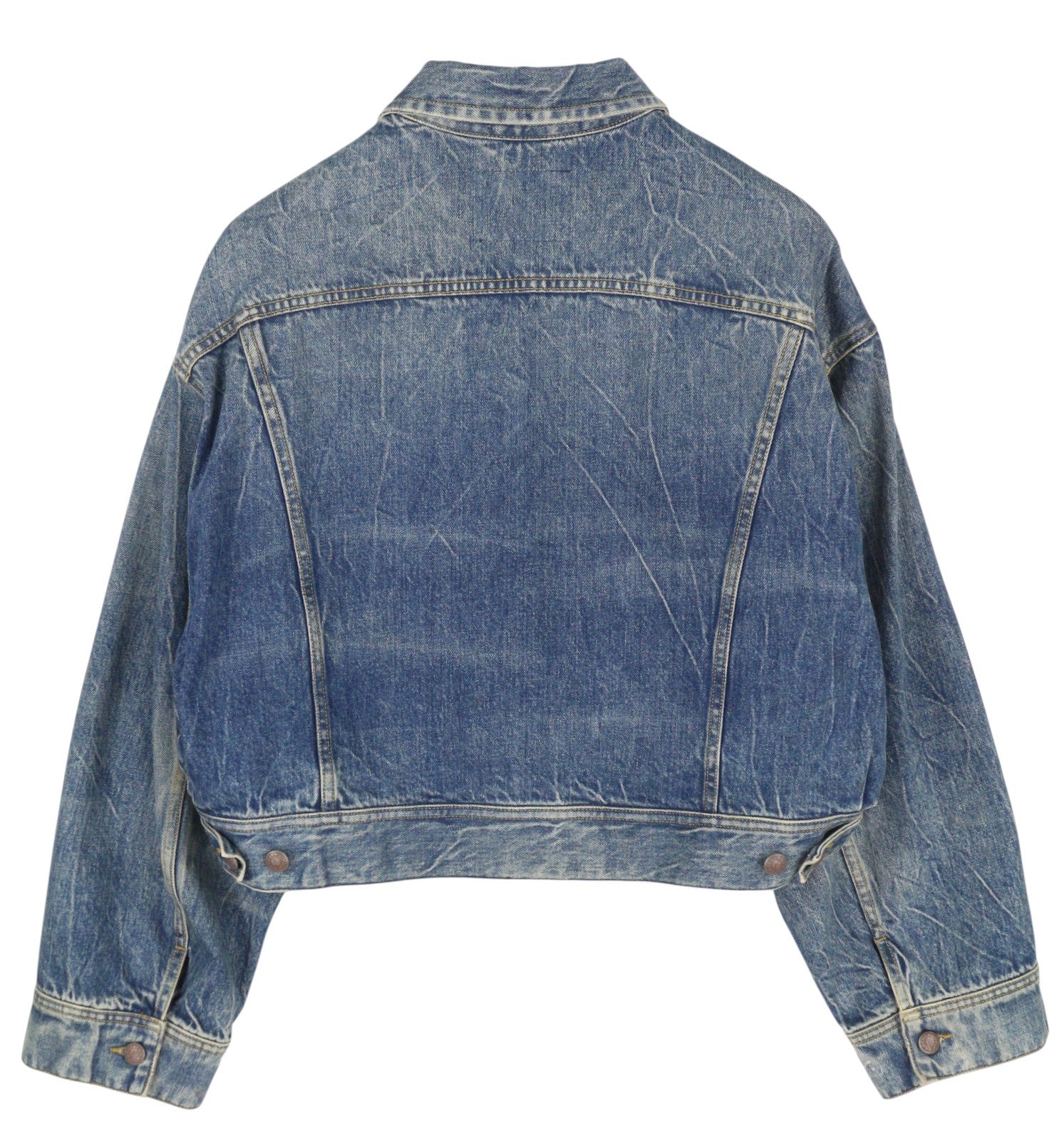 R13 Mia Trucker Women Jacket M Kelly Tex Oversized Denim Blue Faded RRP$1299