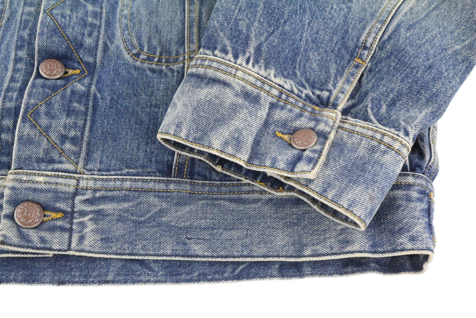 R13 Mia Trucker Women Jacket M Kelly Tex Oversized Denim Blue Faded RRP$1299