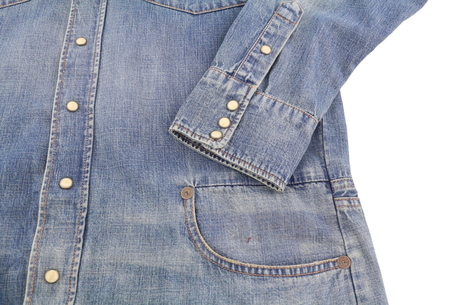 R13 Cowboy Drop Women Jumpsuit M Dekalb Blue Washed Distress Oversized RRP€1699