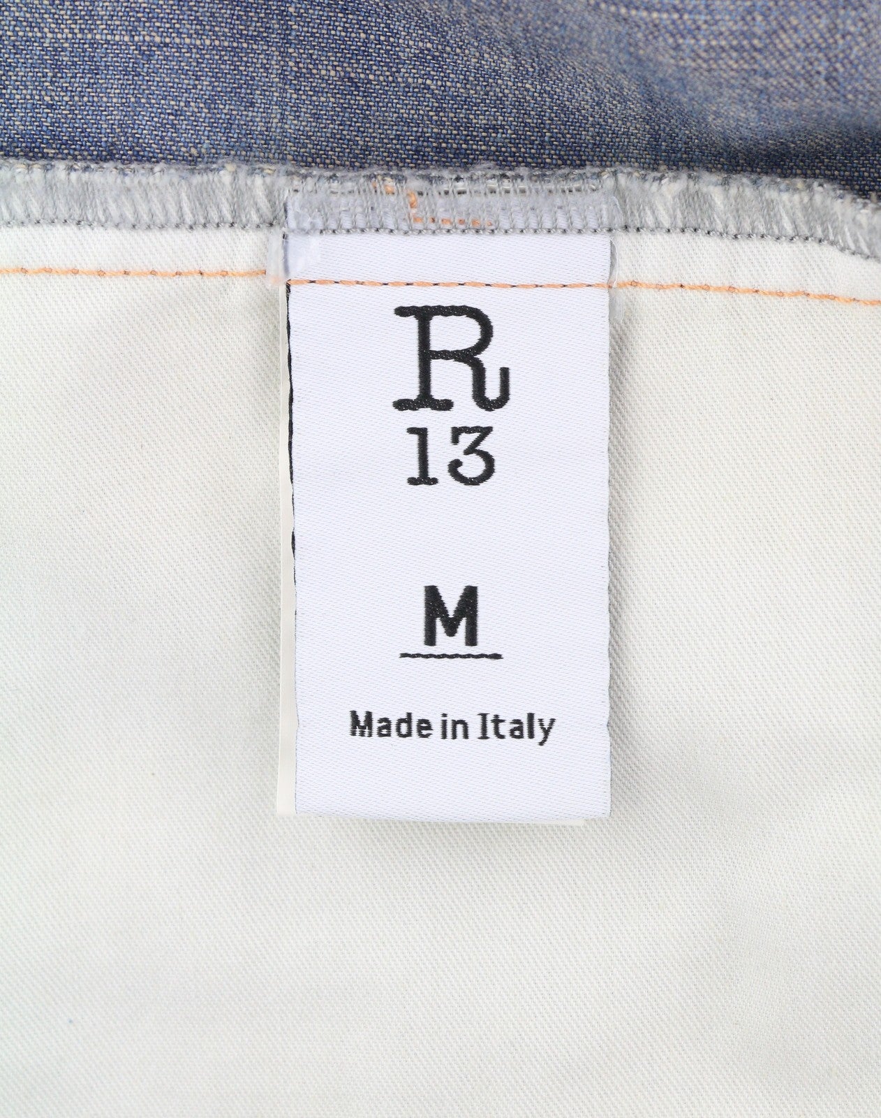 R13 Cowboy Drop Women Jumpsuit M Dekalb Blue Washed Distress Oversized RRP€1699