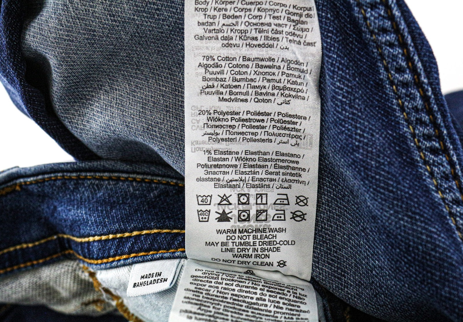 JACK & JONES Tim Men's W29/L32 Blue Wash Jeans Slim Straight Cotton Blend