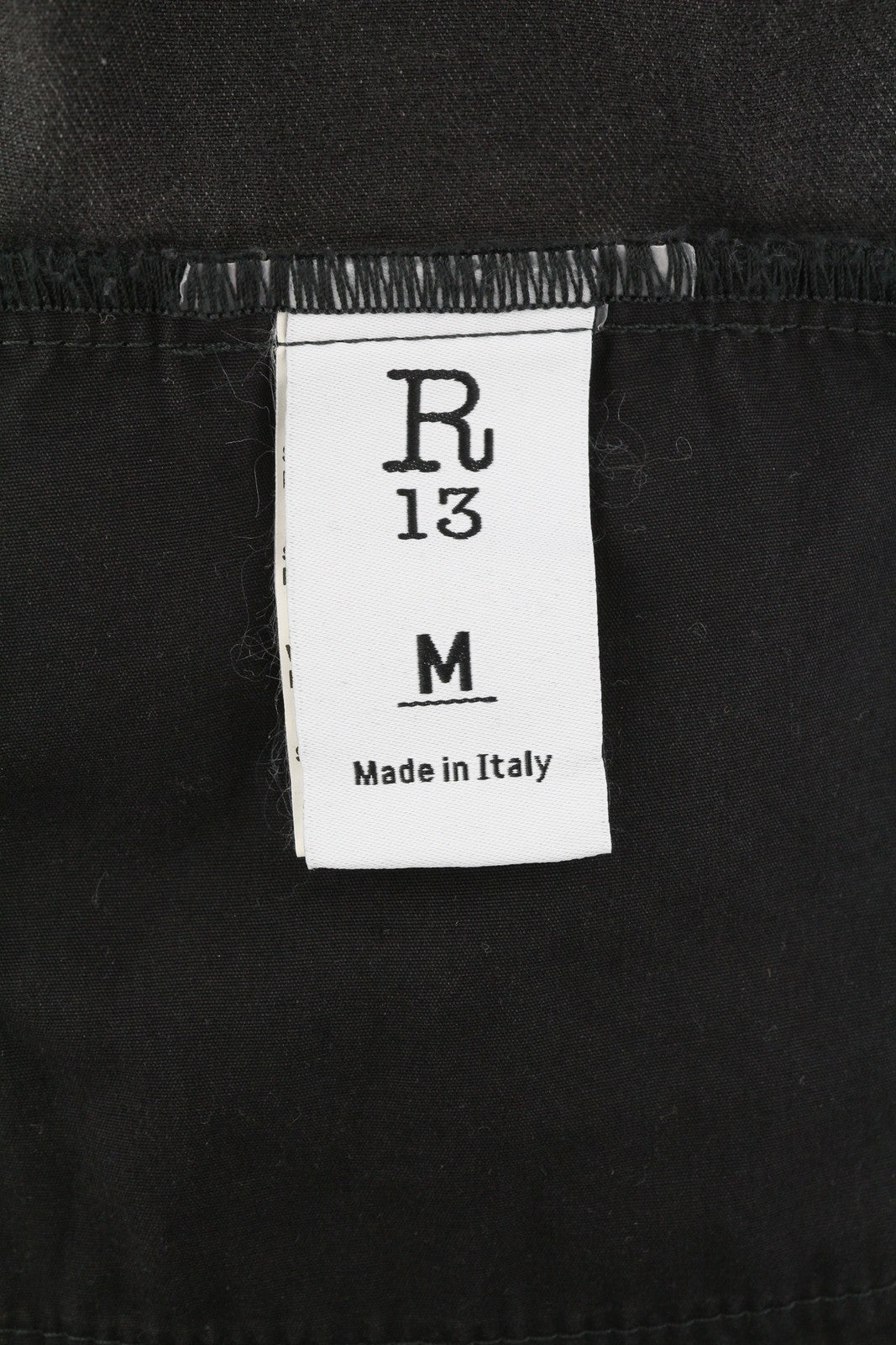 R13 Cowboy Drop Women Jumpsuit M Elmore Black Faded Distress Oversized RRP€1699