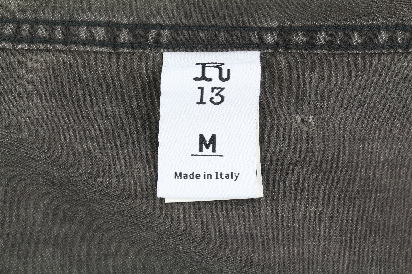 R13 Freddy Cowboy Shirt Women Romper M Elmore Black Tex Distress Faded RRP€799