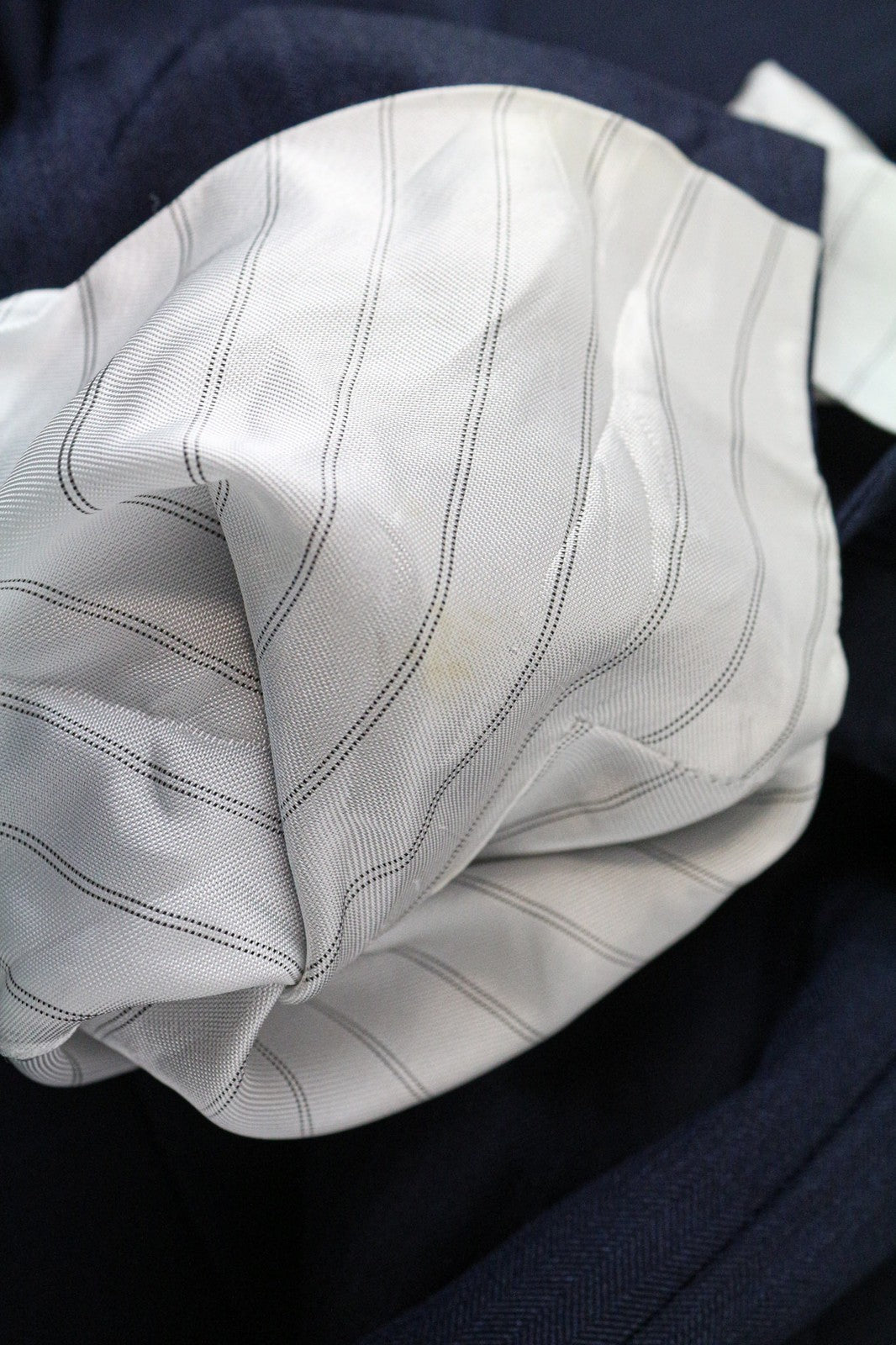 SUITSUPPLY Livorno Men's UK42L Blue Slim Herringbone Wool Blazer Classic Lined