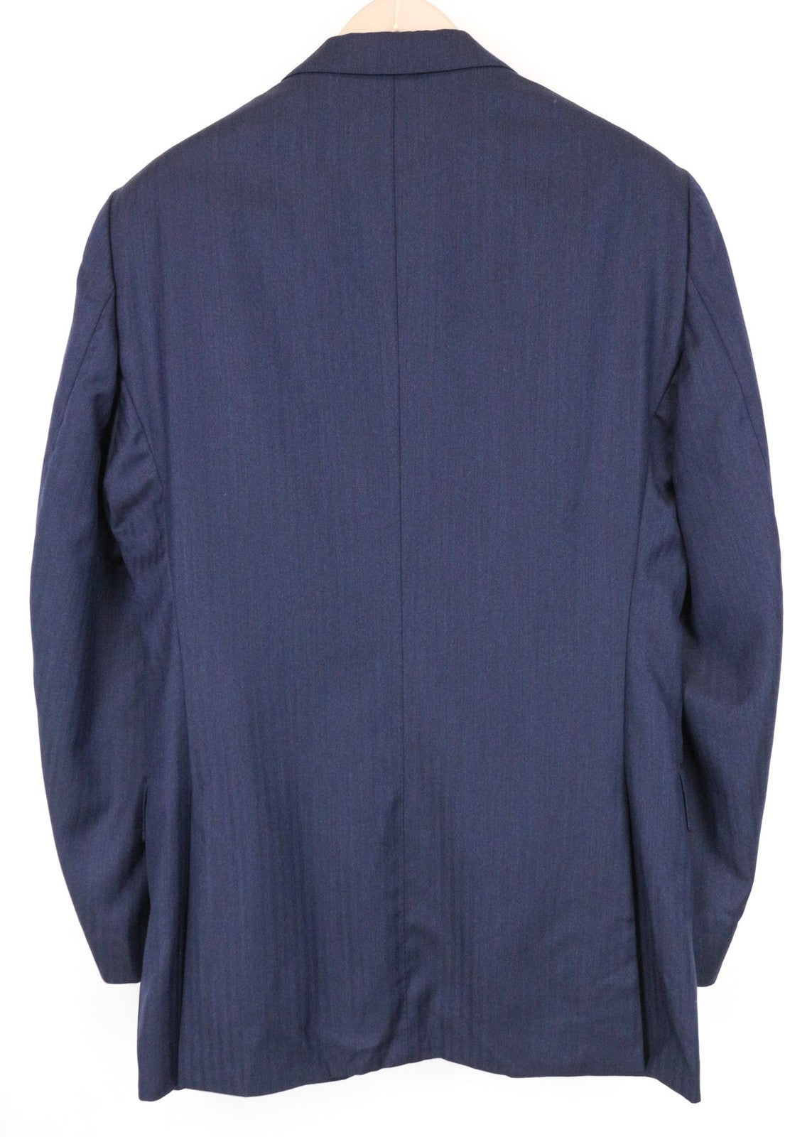 SUITSUPPLY Livorno Men's UK42L Blue Slim Herringbone Wool Blazer Classic Lined