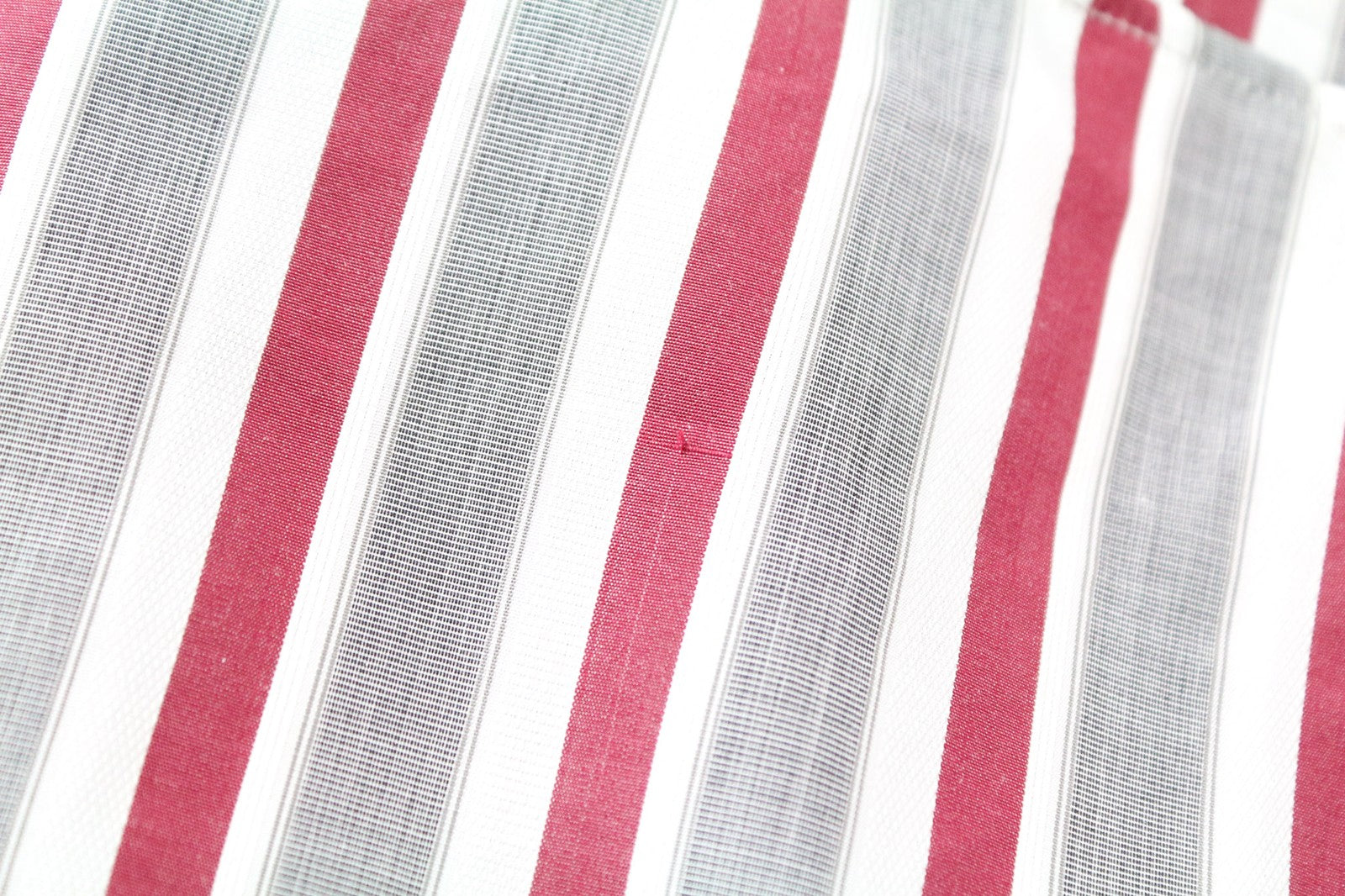 RICHMOND Men's Grey Red Stripe Cotton Shirt 48 Long Sleeve Button-Up