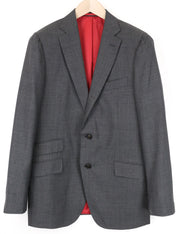 SUITSUPPLY Sienna Men's UK38R Grey Melange Wool Blazer Formal Classic Lined