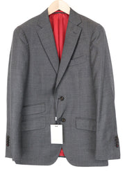 SUITSUPPLY Sienna Men's UK38R Grey Birdseye Check Wool Blazer Melange Classic