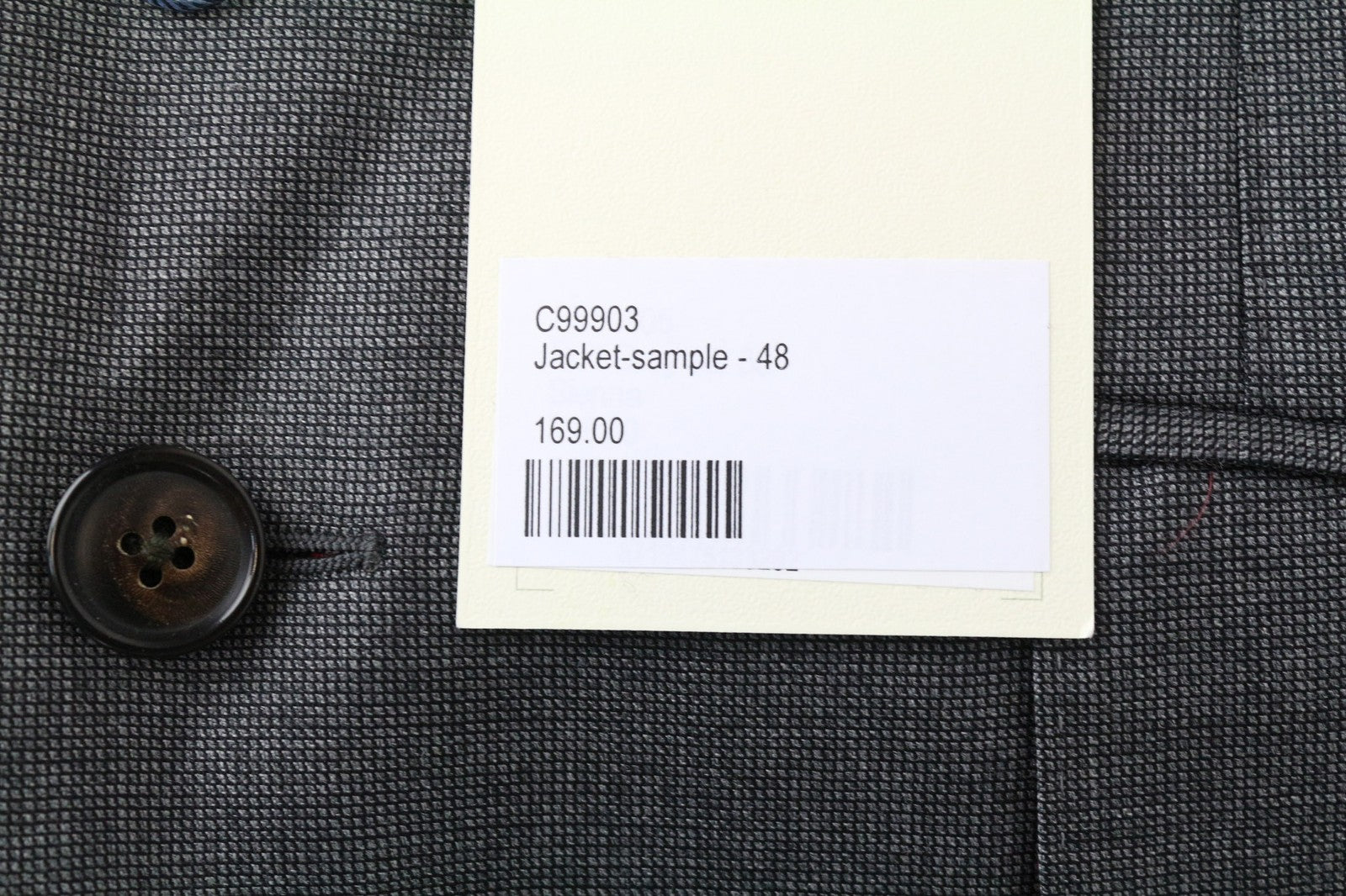 SUITSUPPLY Sienna Men's UK38R Grey Birdseye Check Wool Blazer Melange Classic