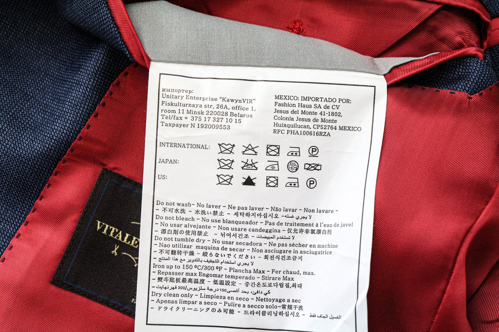 SUITSUPPLY Sienna Men's UK38S Blue Birdseye Check Wool Blazer Formal Classic