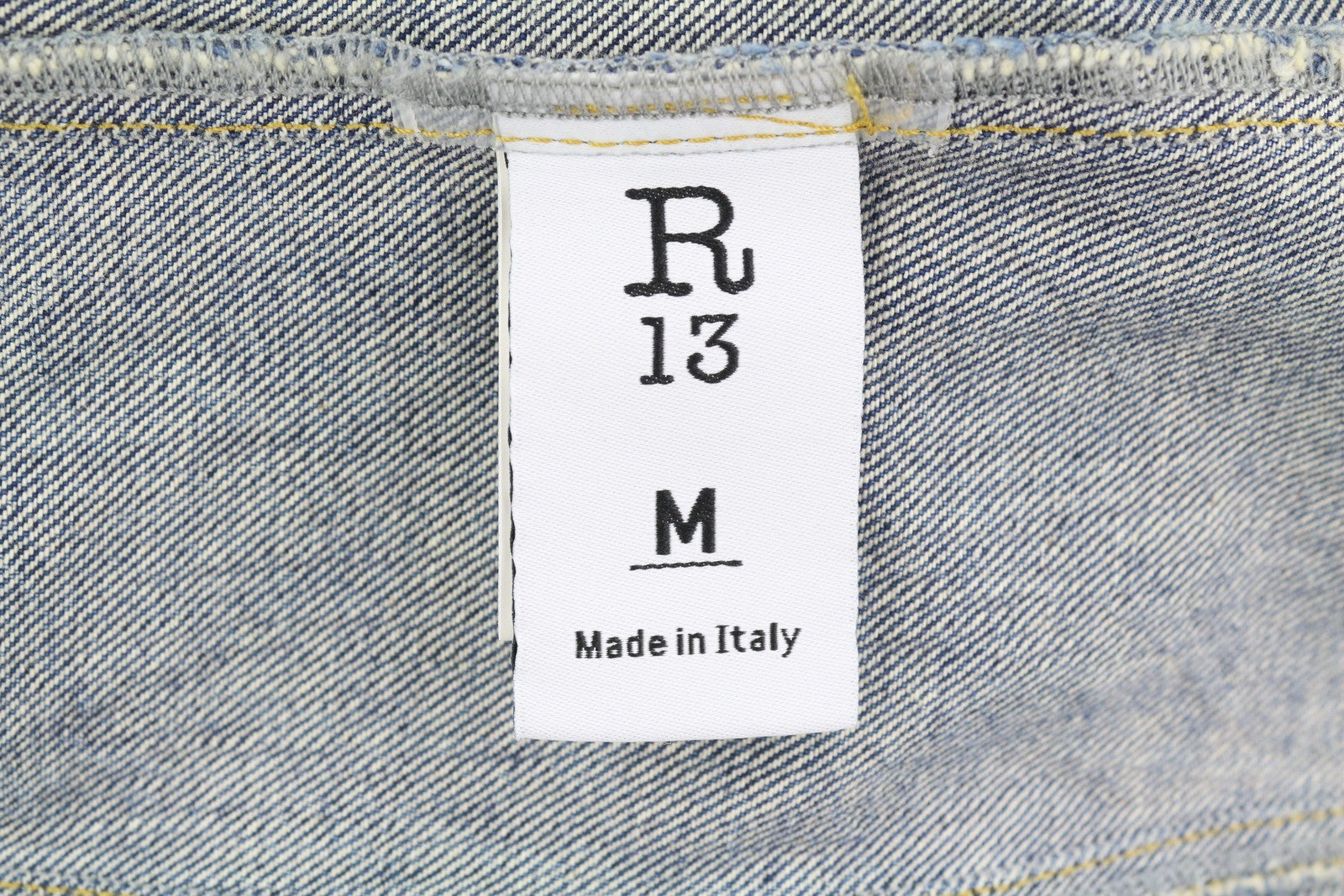 R13 Raglan Trucker marškinėliai moteriški marškinėliai M Kelly Tex sagomis užsegamas išblukęs skalbtas džinsas 