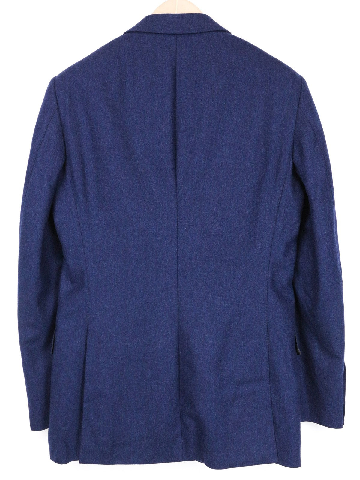 SUITSUPPLY Washington Men's UK40R Blue Wool Flannel Suit 2-Piece Extra Slim