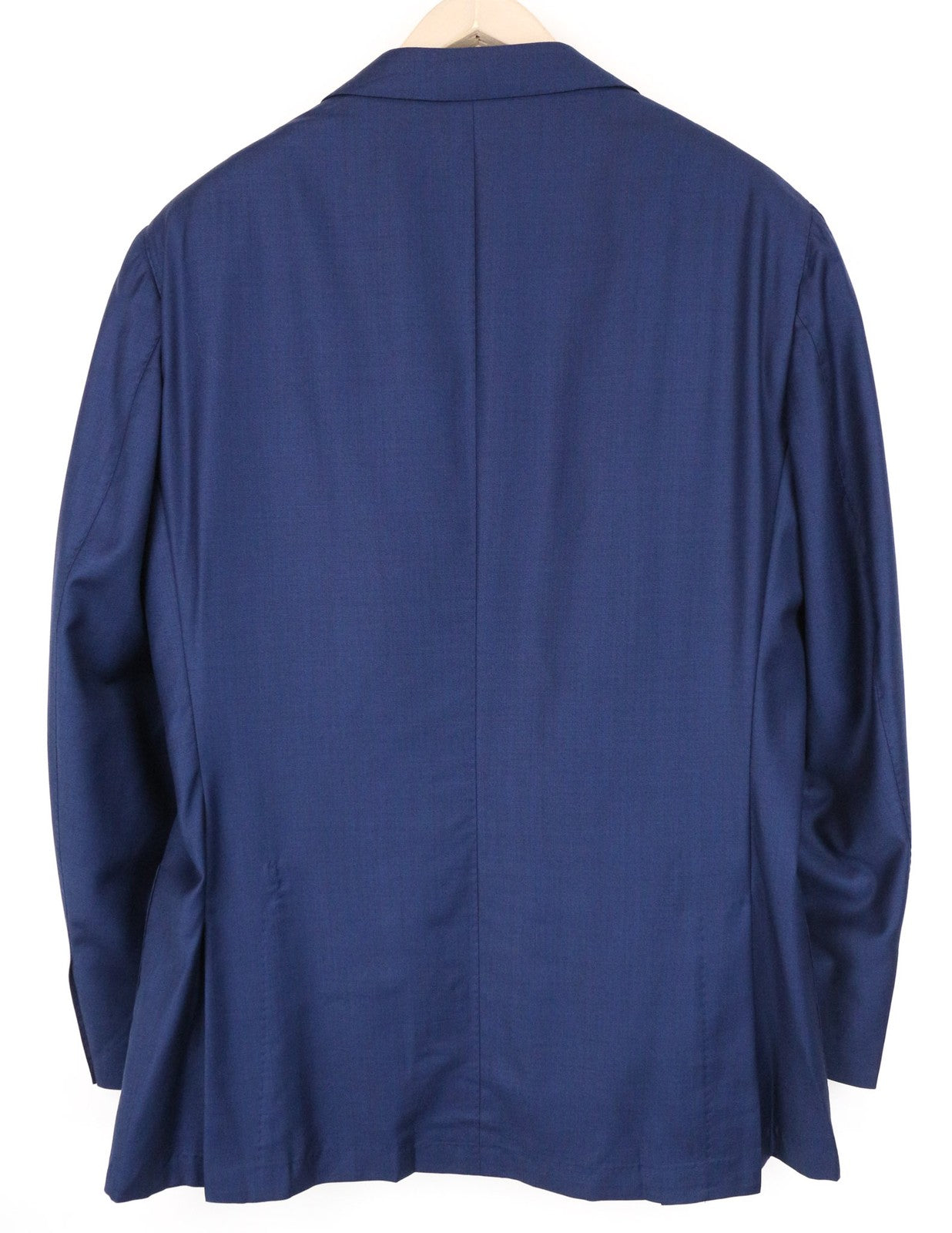 „SUITSUPPLY Jort“ vyriškas mėlynas ryklio odos vilnos kašmyro švarkas su pamušalu, plonas, UK46R 