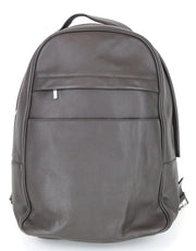 SUITSUPPLY Men's Backpack OS Dark Brown Calf Leather Adjustable Straps
