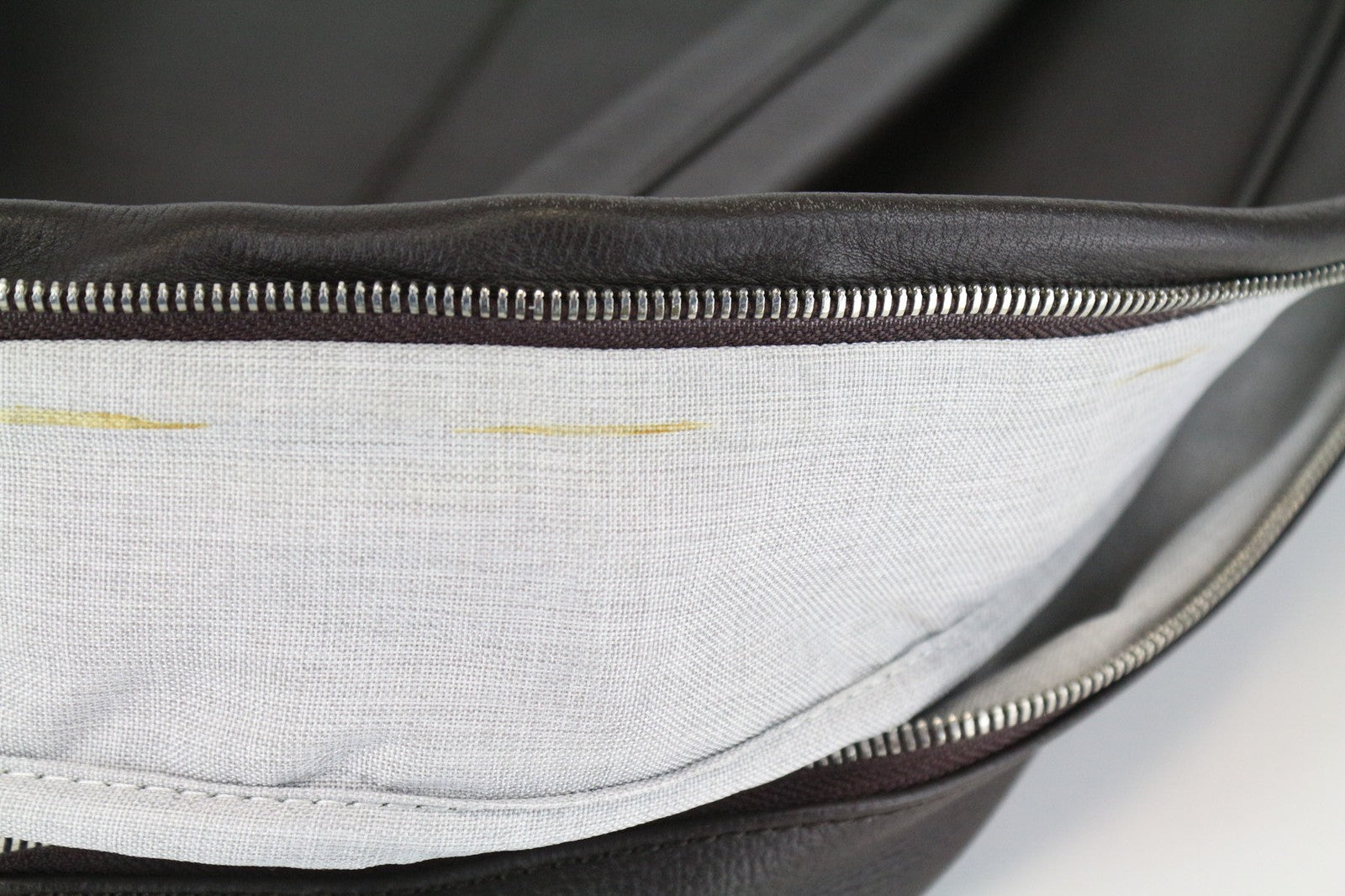 SUITSUPPLY Men's Backpack OS Dark Brown Calf Leather Adjustable Straps