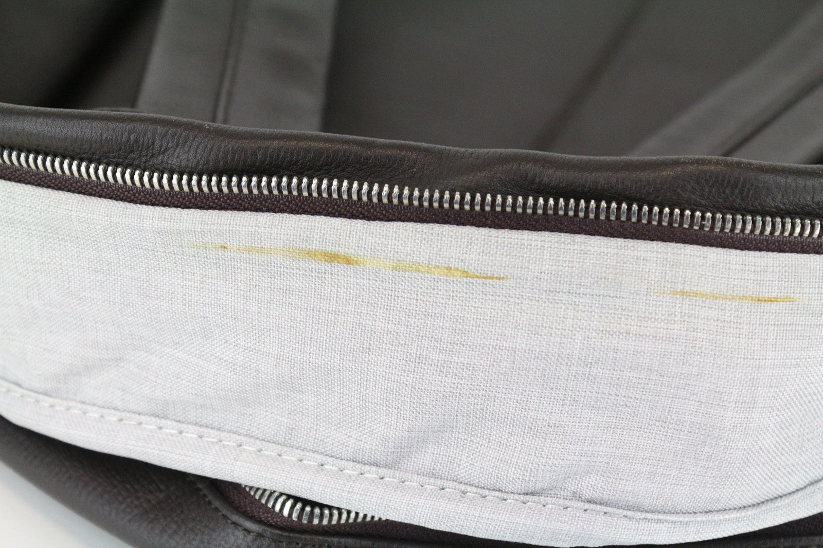 SUITSUPPLY Men's Backpack OS Dark Brown Calf Leather Adjustable Straps