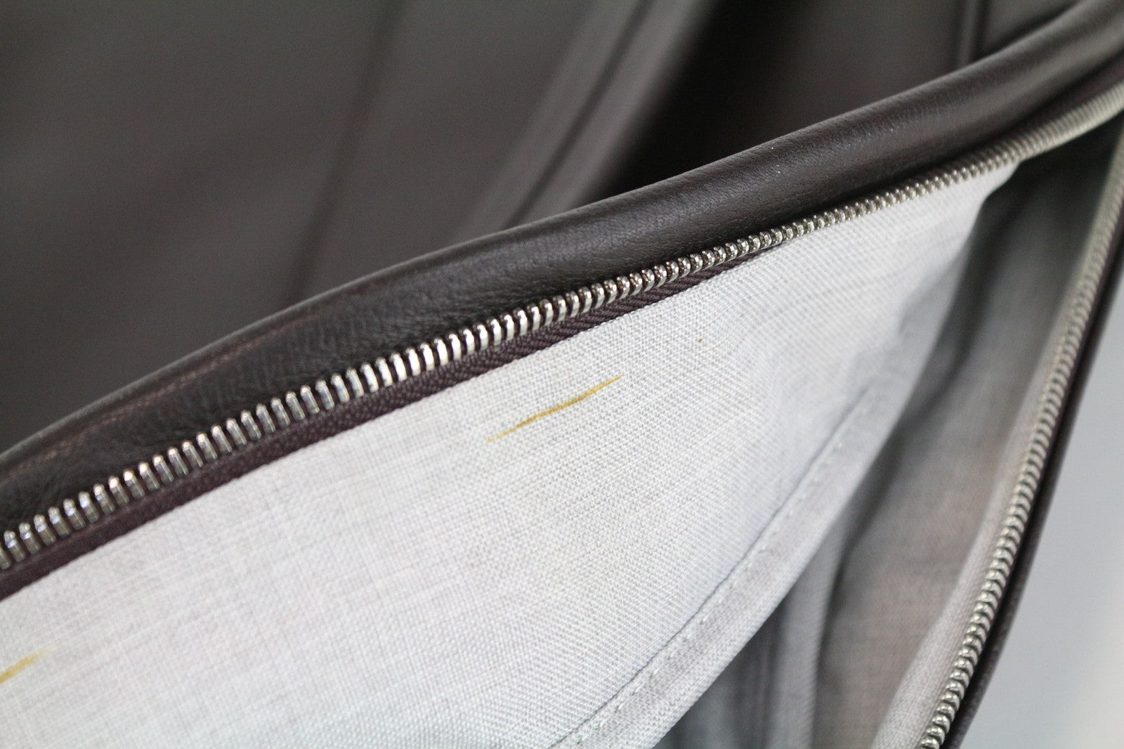 SUITSUPPLY Men's Backpack OS Dark Brown Calf Leather Adjustable Straps