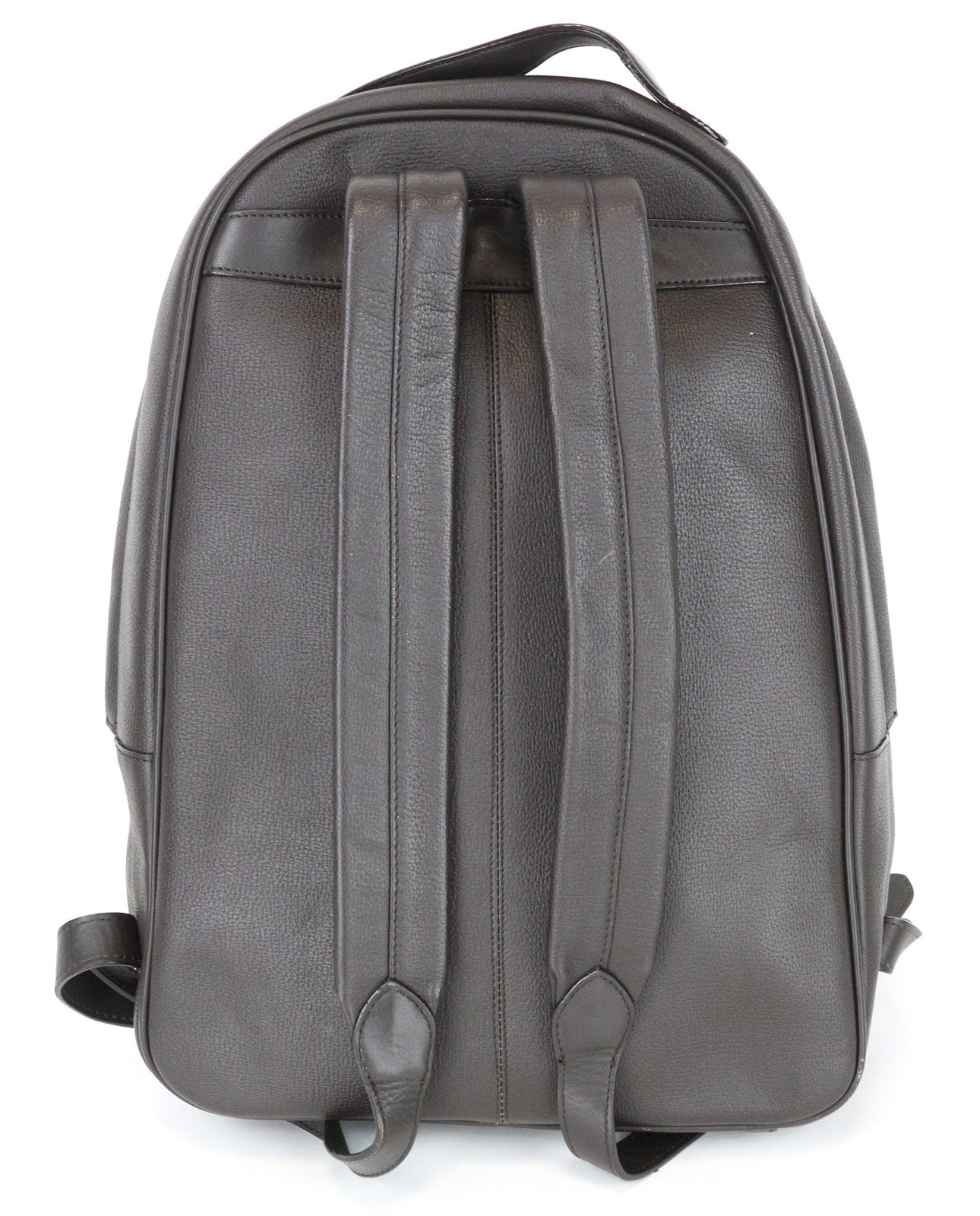 SUITSUPPLY Men's Backpack OS Dark Brown Calf Leather Adjustable Straps