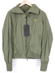 RICHMOND Men's Jacket 48 Green Lightweight Single-Breasted Zipped Long