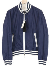 RICHMOND Men's Jacket 50 Blue White Lightweight Zipped Long Sleeve