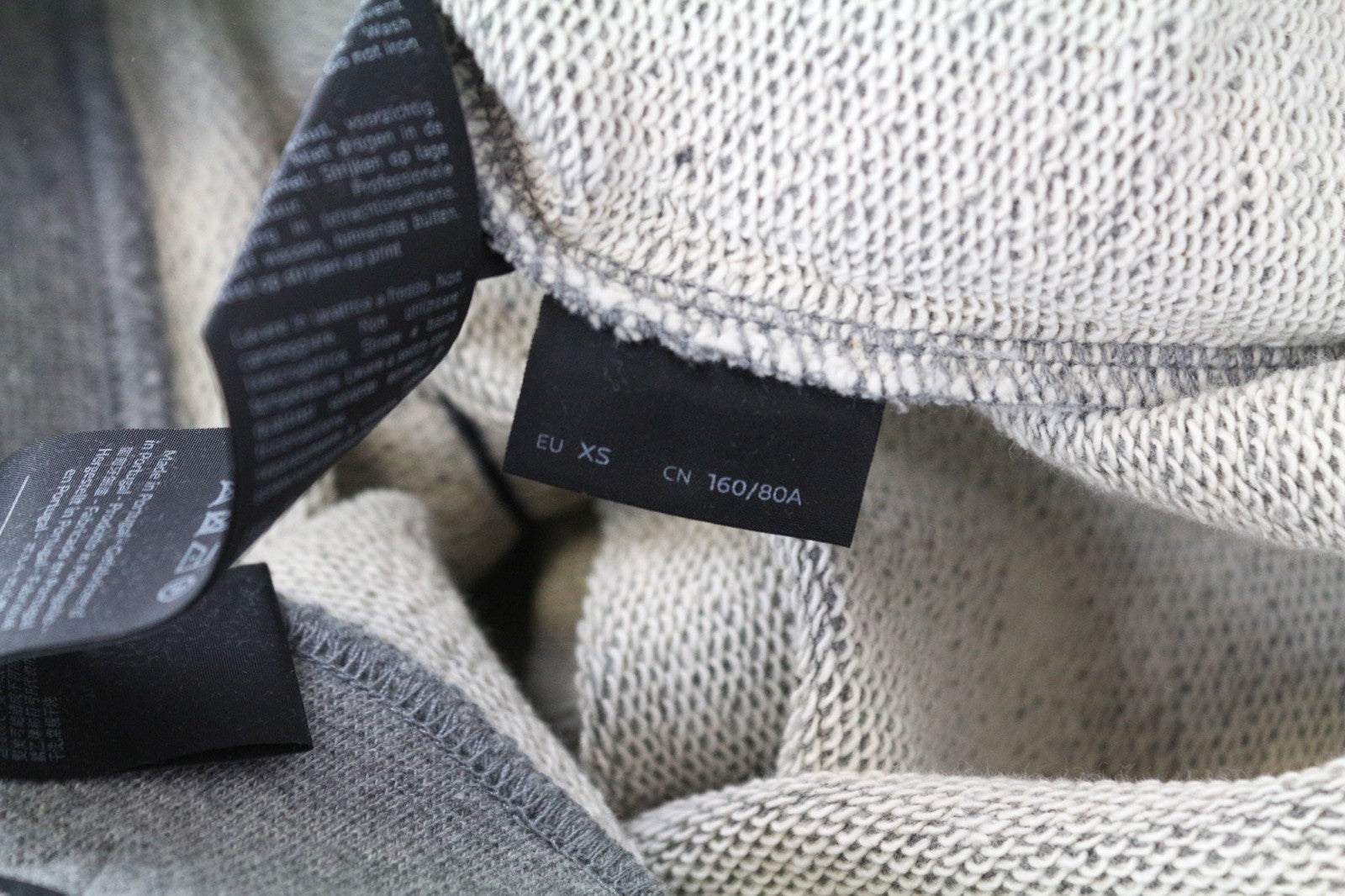 DENHAM Blue City Men's Sweatshirt XS Grey Melange Cotton Jersey Crew Neck