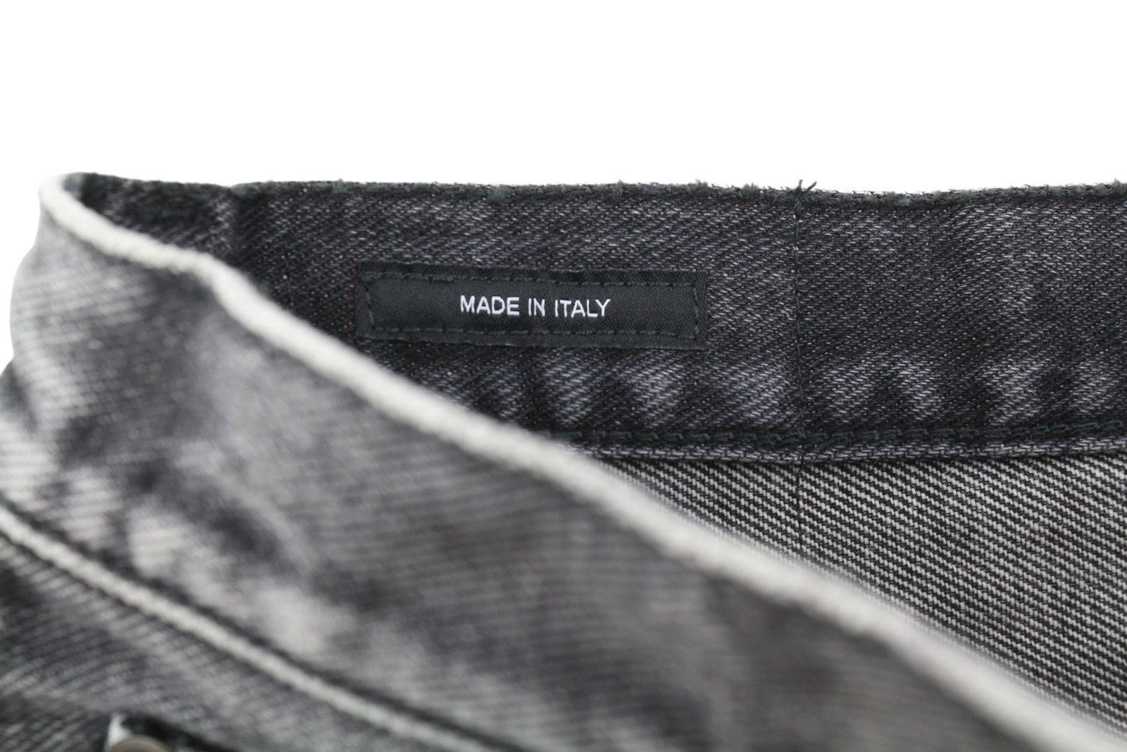 R13 Courtney Slim Women Jeans 27 Everit Black Faded Washed Zip Distress Denim