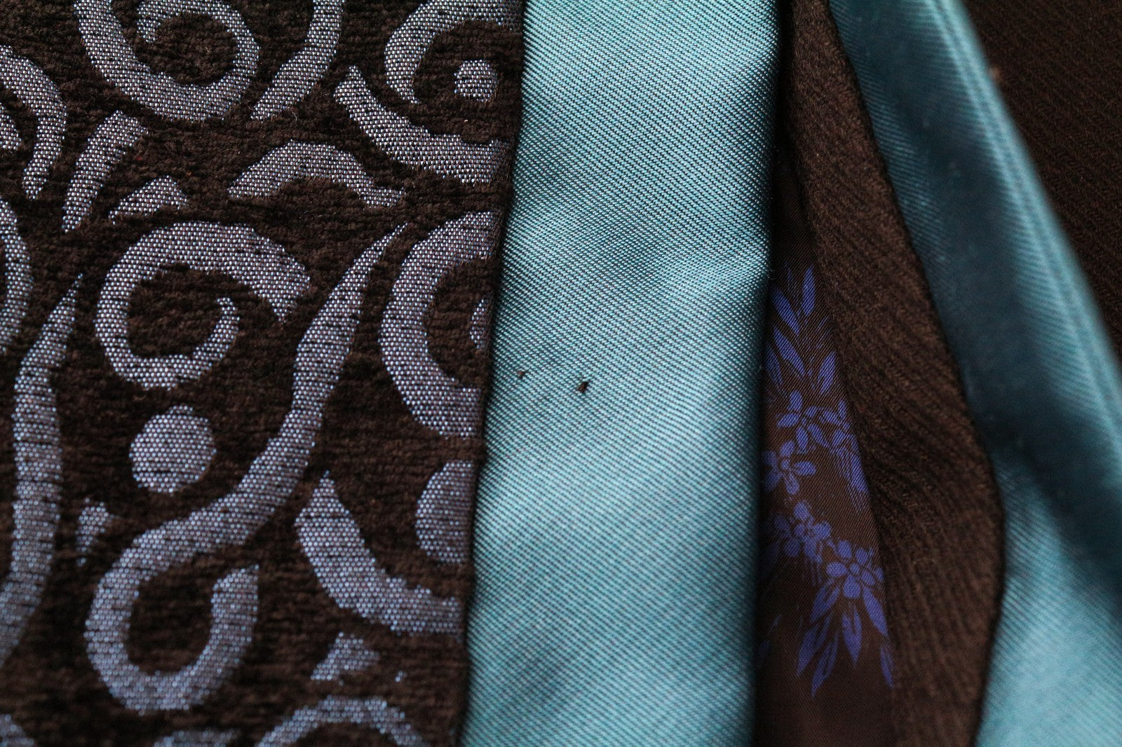 DESIGUAL Dreams Women's Coat ~38 Black Lined Patterned Pleated Single-Breast