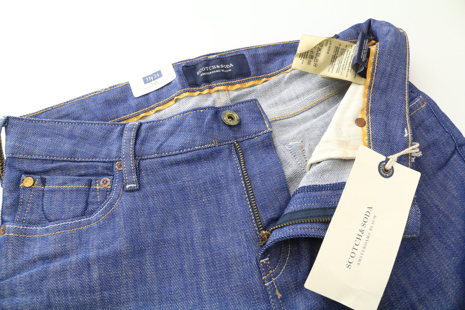 SCOTCH & SODA Skim Men's Jeans W31/L34 Blue Skinny Stretch Cotton Casual