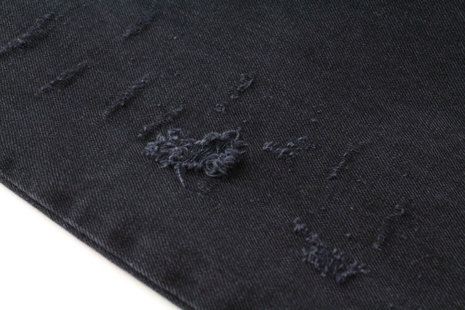 DIESEL Men's Jeans W34/L32 Black Slim Distressed Button Fly Denim Style