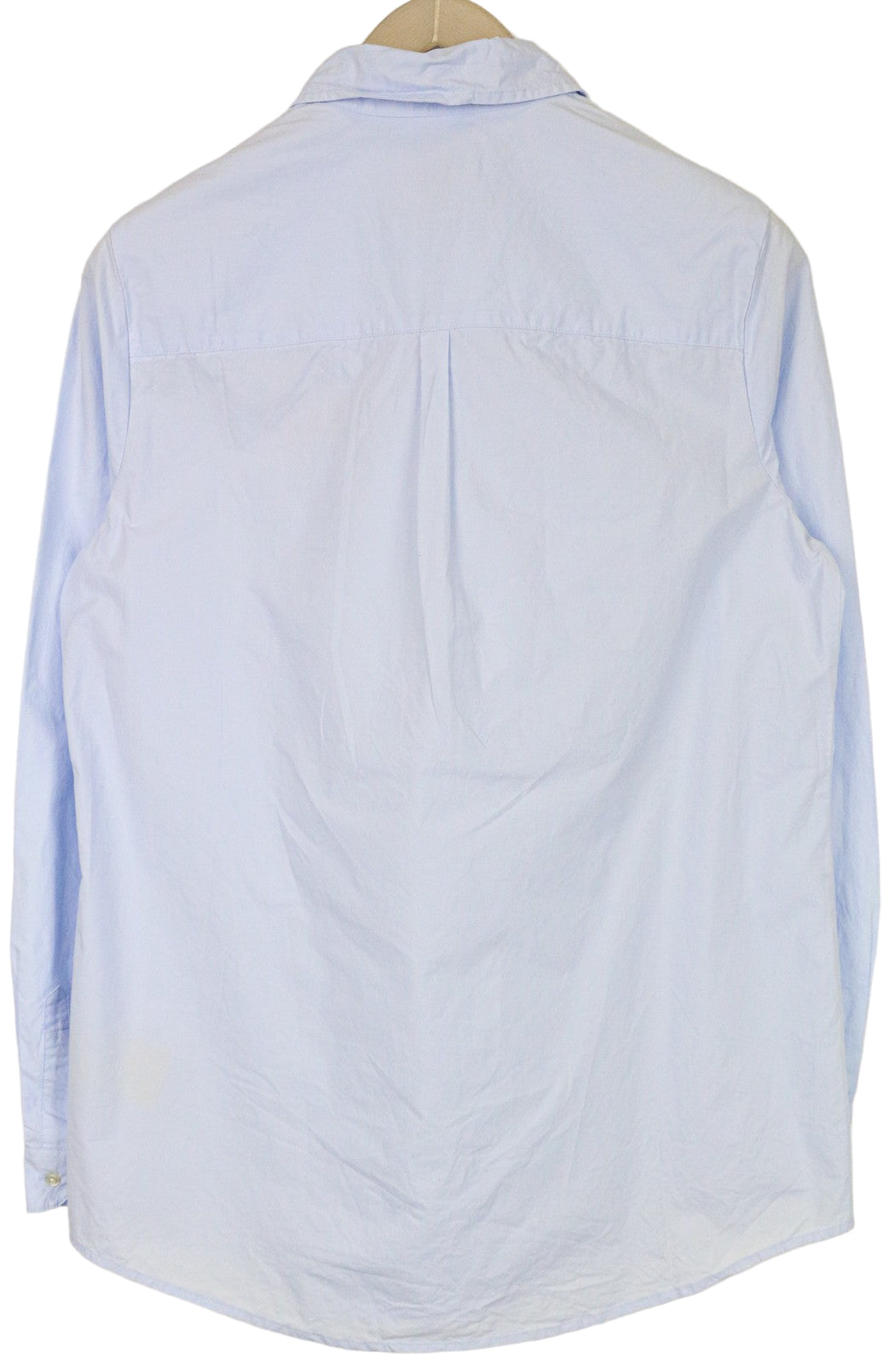 MAISON SCOTCH Women's Shirt M Light Blue Cotton Logo Formal Long Sleeve