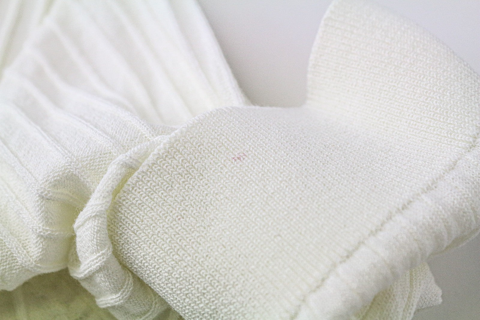 SUISTUDIO Randy Women's Tee XL Off-White Rib Knit Slim Cotton Crew Neck