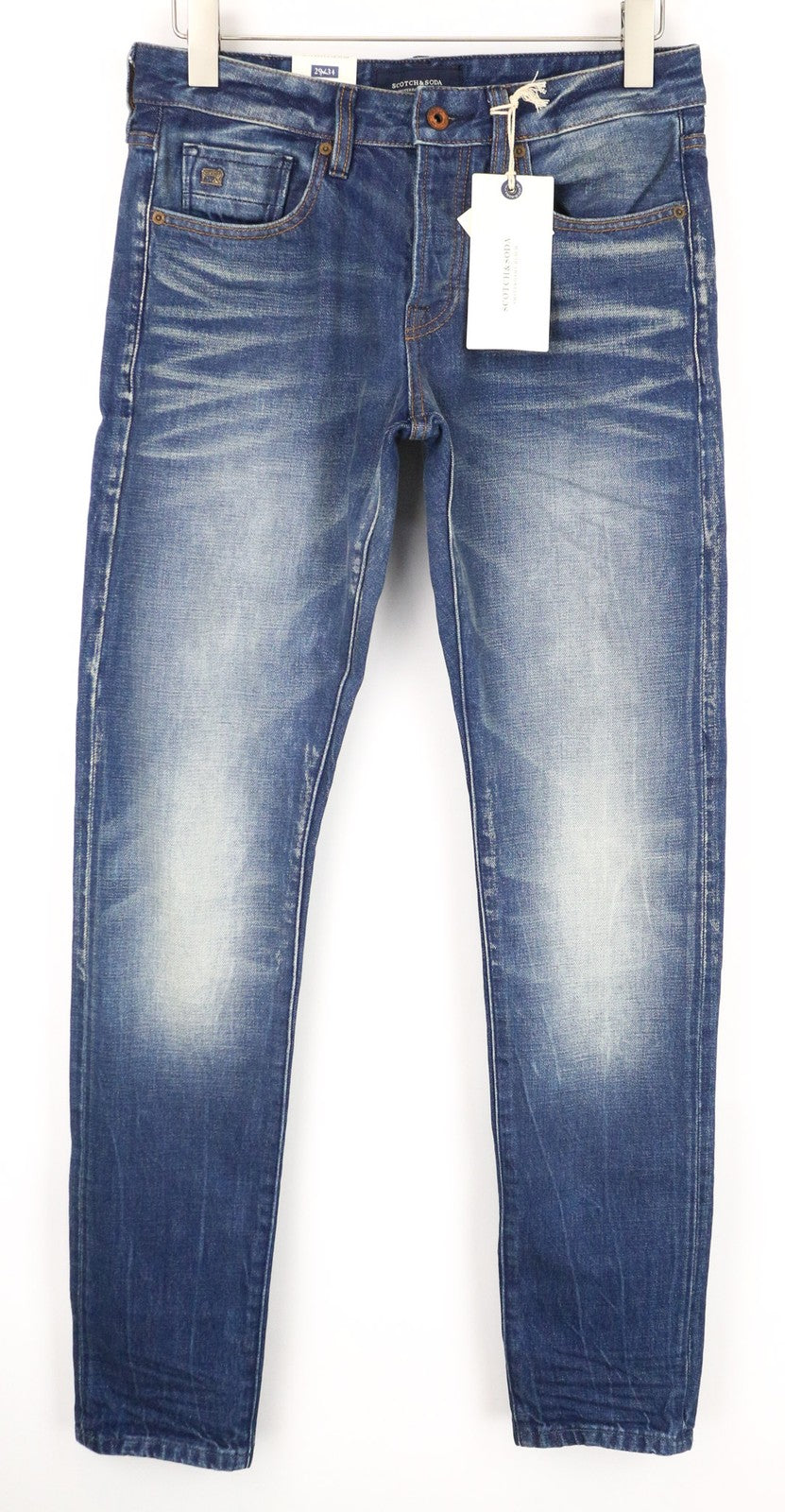 SCOTCH & SODA Ralston Men's Jeans W29/L34 Blue Slim Regular Non-Stretch Denim