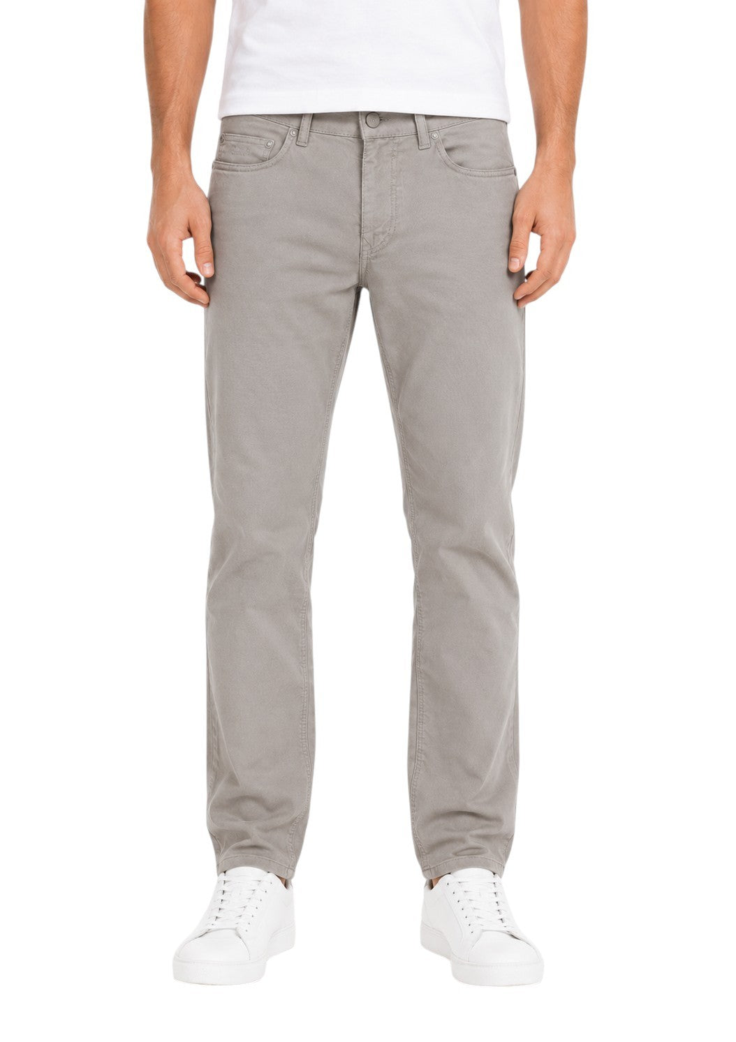 Grey Cotton Trousers