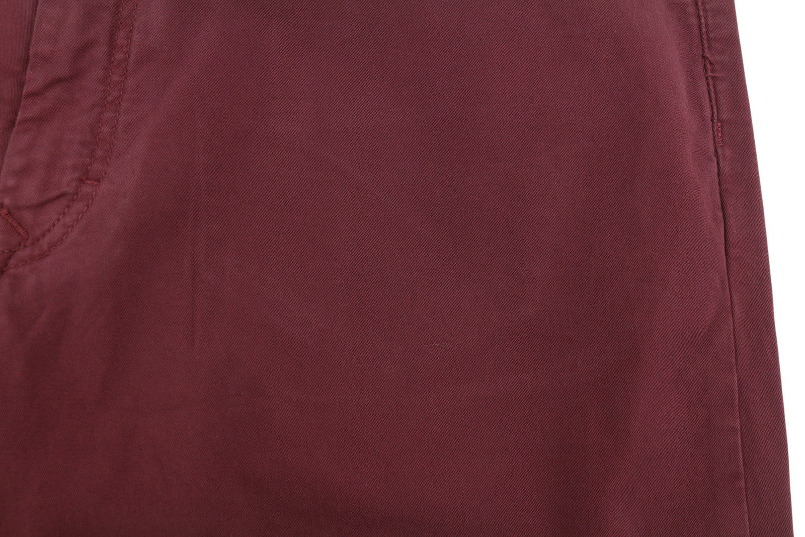 Burgundy Cotton Trousers