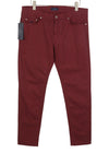 Burgundy Cotton Trousers