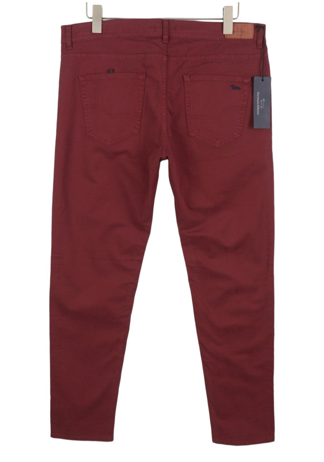 Burgundy Cotton Trousers