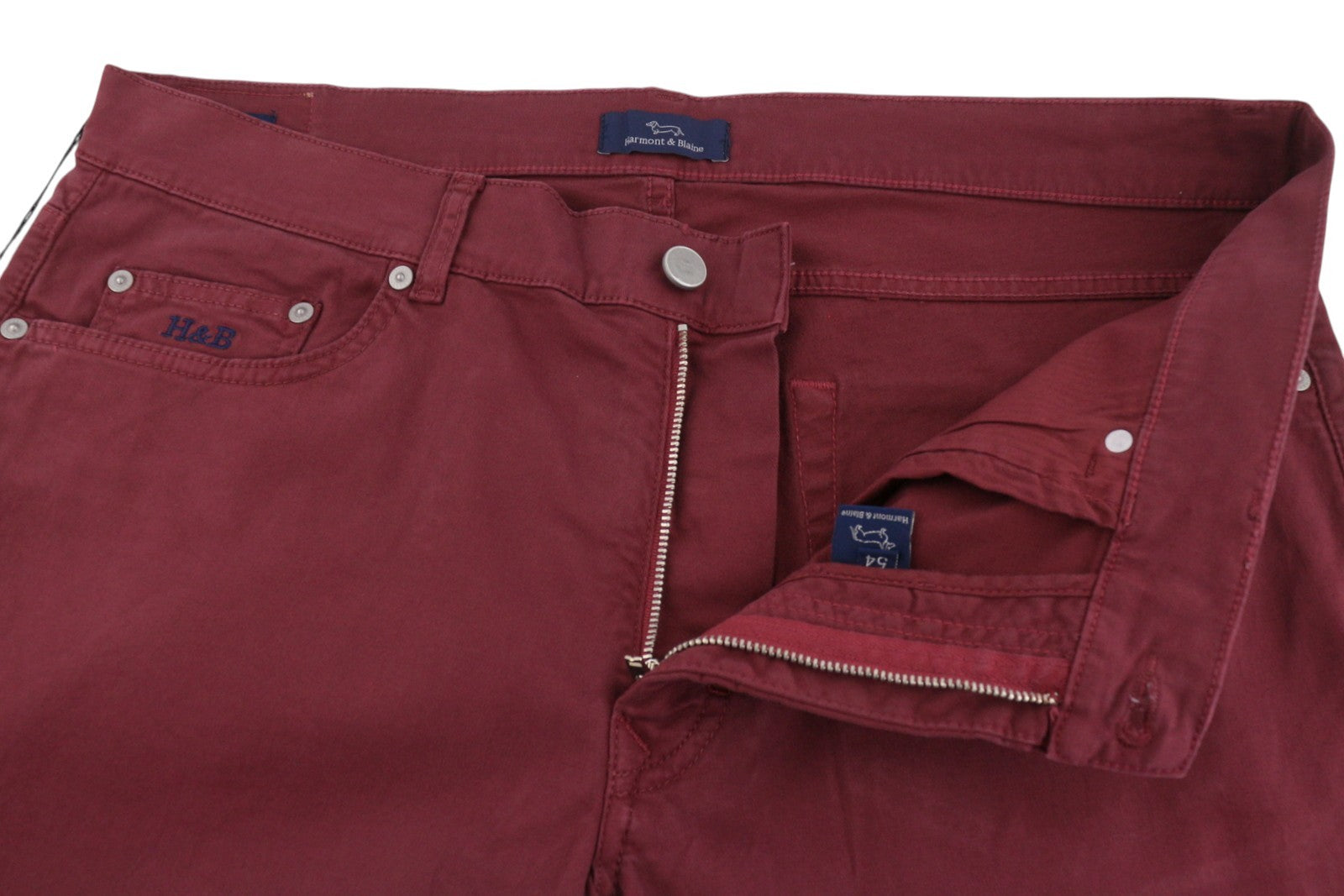 Burgundy Cotton Trousers