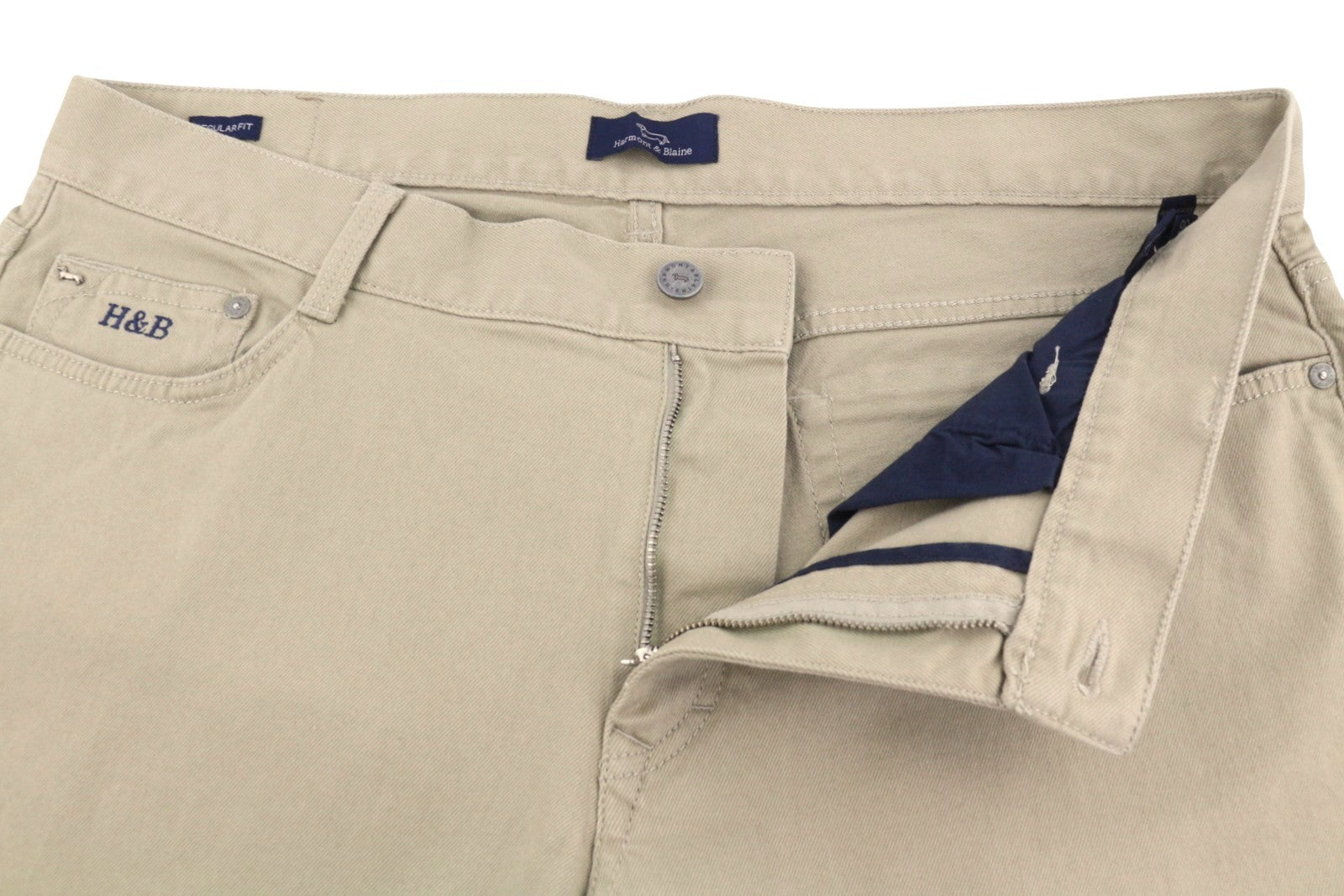 Beige Cotton Trousers