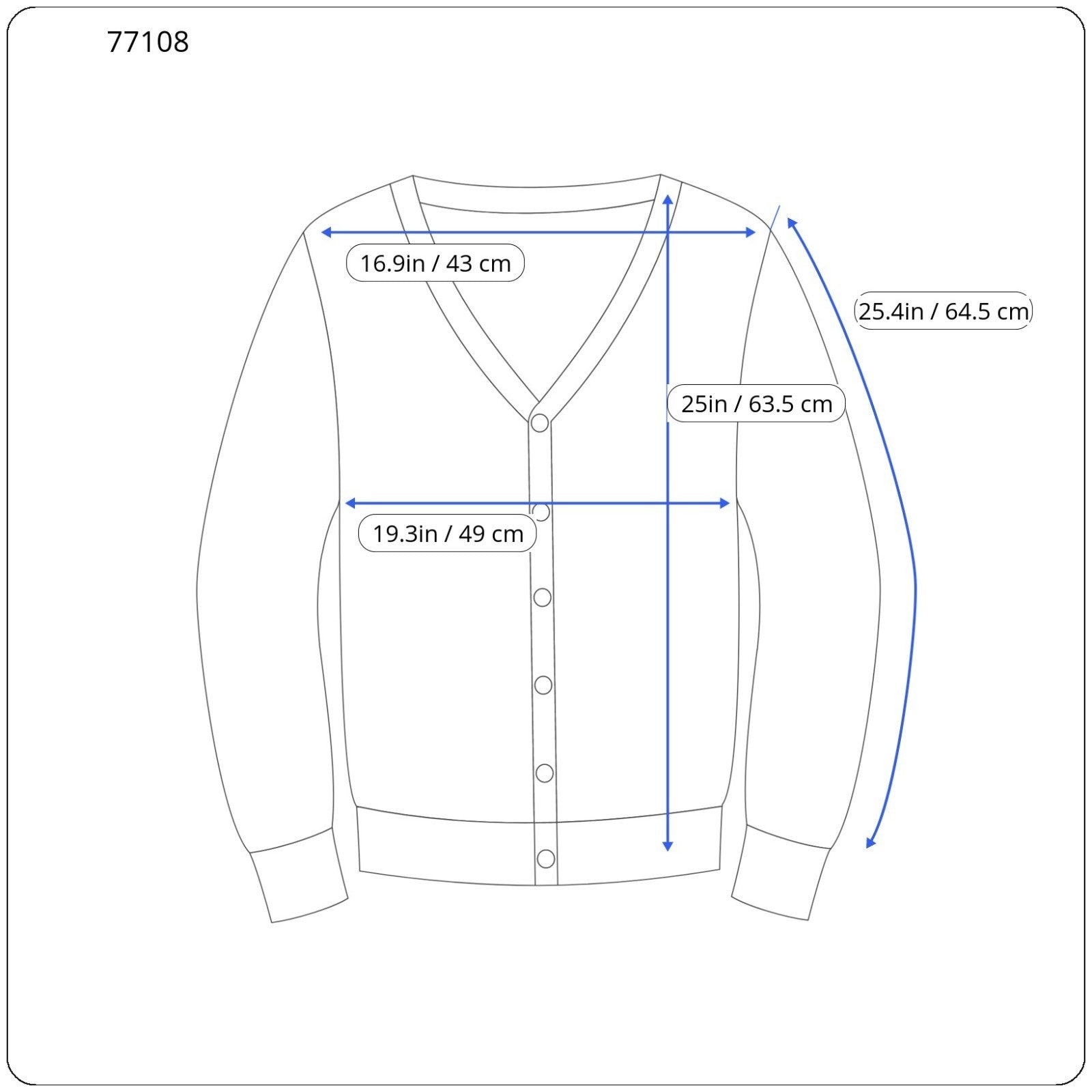 Blue Twill Sweatshirt