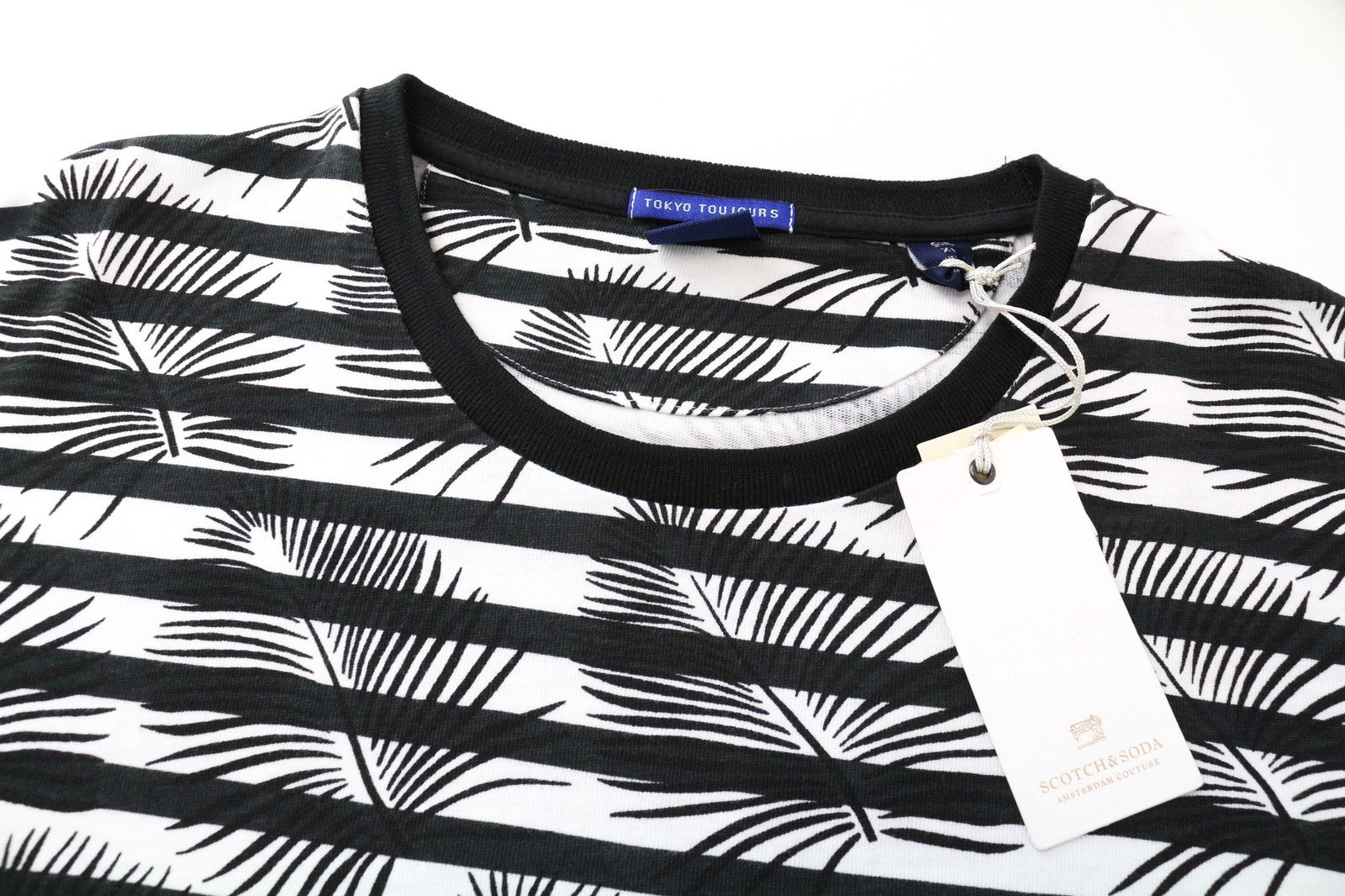 SCOTCH & SODA Ams Couture Men's Sweatshirt XL White Ant Fit Patterned Cotton