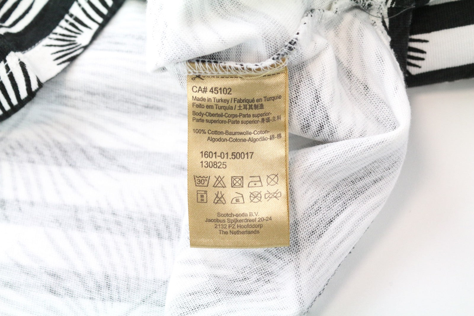 SCOTCH & SODA Ams Couture Men's Sweatshirt XL White Ant Fit Patterned Cotton