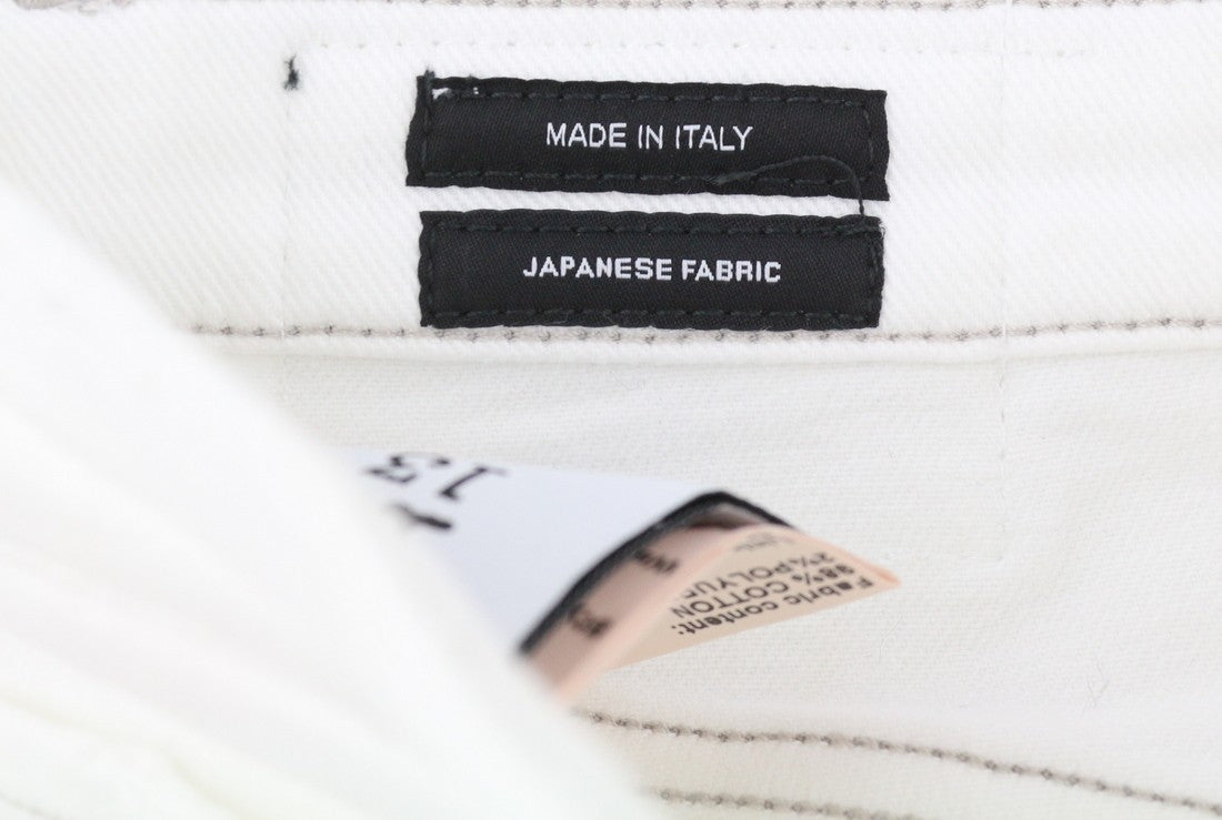 R13 Kick Fit Women Jeans 26 Bale White Flared Cropped Ankle Length Light RRP€499