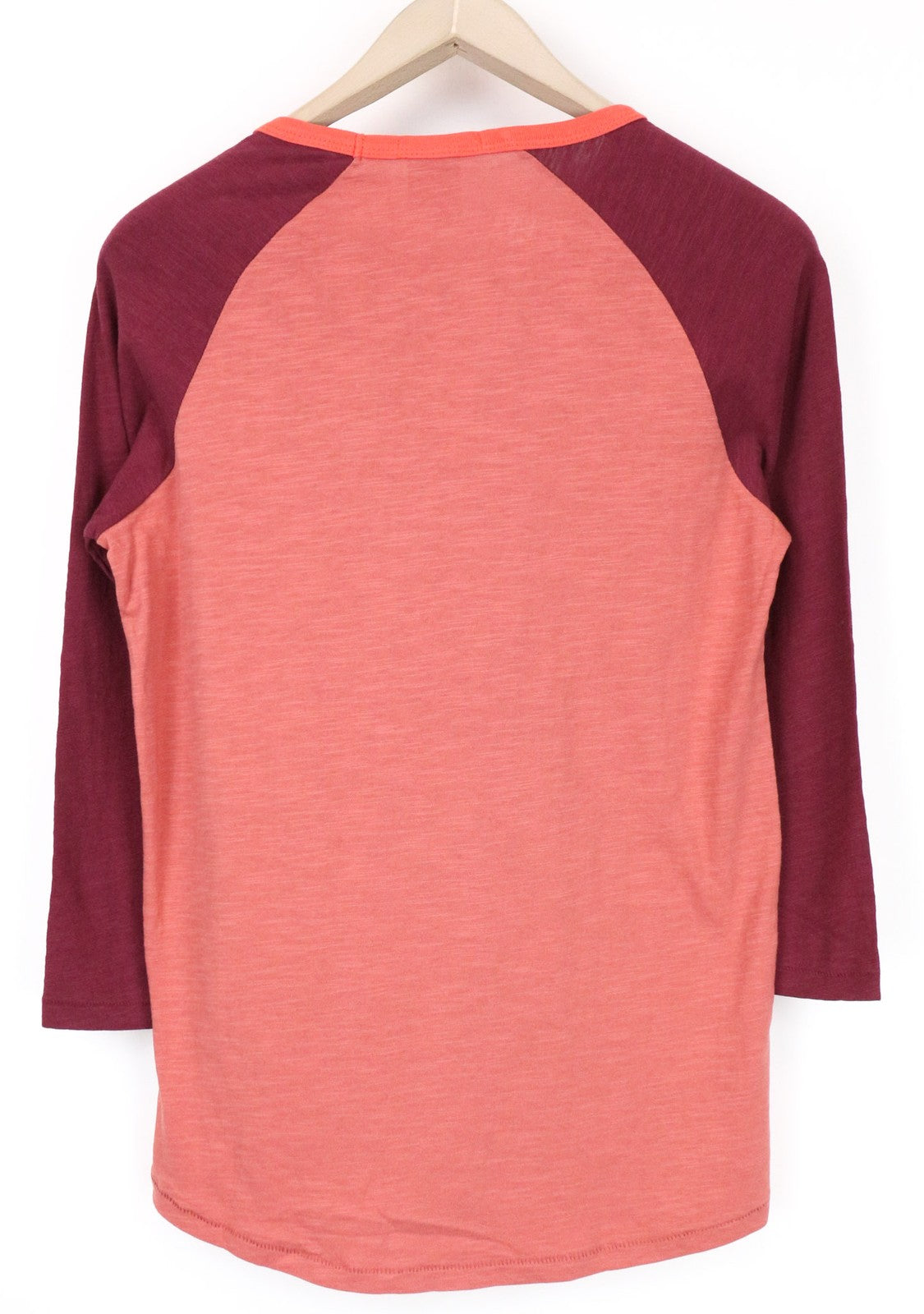 SCOTCH & SODA Men's T-Shirt S Red Melange Graphic Crew Neck 3/4 Sleeve Cotton